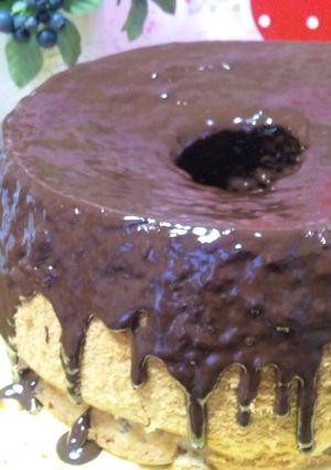 とろ〜りチョコ★バナナシフォンケーキ-レシピのメイン写真