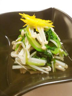 三つ葉とえのきの煮びたし★柚子風味-レシピのメイン写真