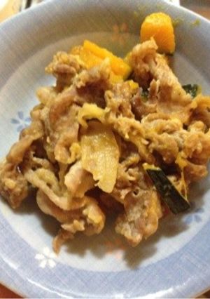 豚肉とかぼちゃのフライパン蒸し-レシピのメイン写真