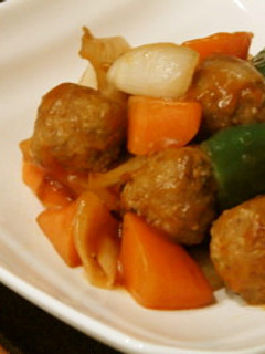新☆たまねぎ&肉団子の簡単かわり酢豚♪-レシピのメイン写真