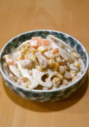 レンコンと大豆と人参のマリネサラダ-レシピのメイン写真