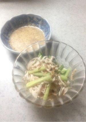 ささみとキュウリに簡単ゴマドレッシング-レシピのメイン写真