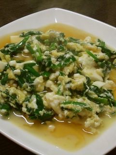 ニラと卵と豆腐炒め✿あんかけ-レシピのメイン写真