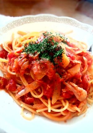トマトとツナのパスタ-レシピのメイン写真