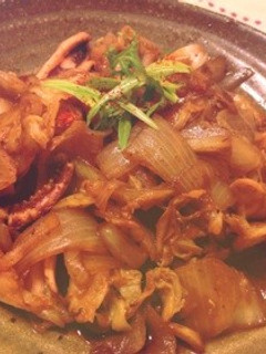イカと野菜のピリ辛オイスターソース炒め-レシピのメイン写真