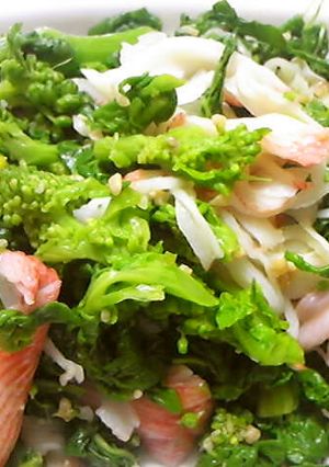 菜花とカニカマのしょうゆ麹あえ-レシピのメイン写真