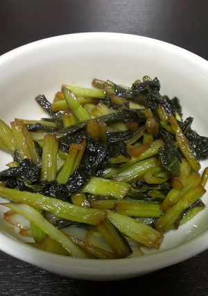 簡単美味し☆野沢菜の油炒め-レシピのメイン写真