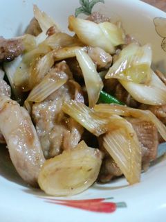 長ネギが甘い豚肩ロースとの炒め物-レシピのメイン写真