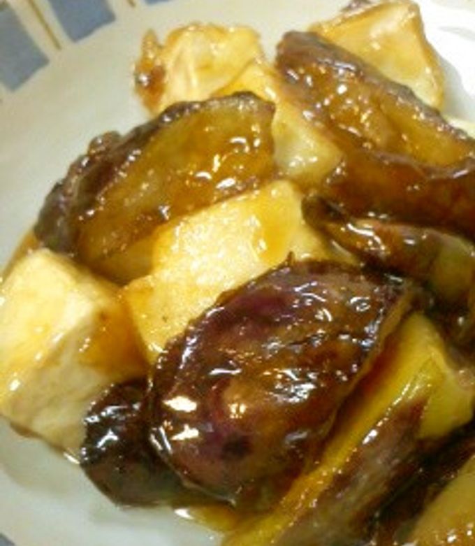 めんつゆで簡単☆なすと豆腐の炒め物-レシピのメイン写真
