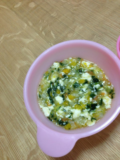 離乳食 豆腐と彩り野菜のとろとろあん-レシピのメイン写真