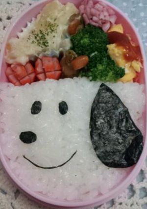 簡単ｷｬﾗ弁♡スヌーピー♡-レシピのメイン写真