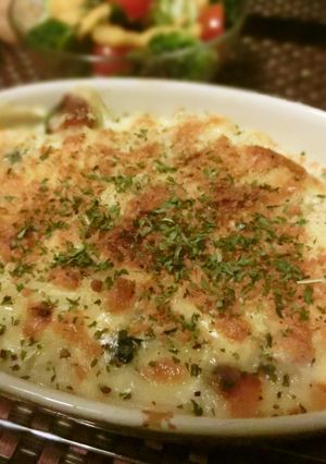 ノンバター☆あつあつ米粉のエビグラタン☆-レシピのメイン写真