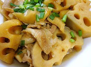 ご飯がすすむ〜♡簡単♪蓮根と豚肉の甘辛煮-レシピのメイン写真