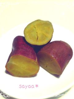 レンジでホクホクさつまいも(蒸かし芋)-レシピのメイン写真