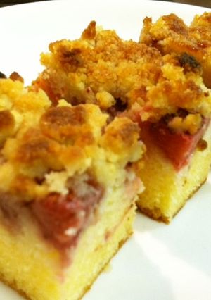 いちごのクランブルケーキ（焼き型不要）-レシピのメイン写真