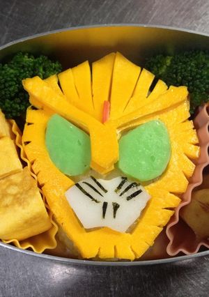 仮面ライダービースト キャラ弁-レシピのメイン写真
