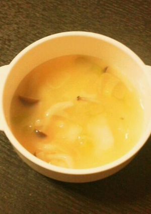 あったか♪お餅入りスープ-レシピのメイン写真