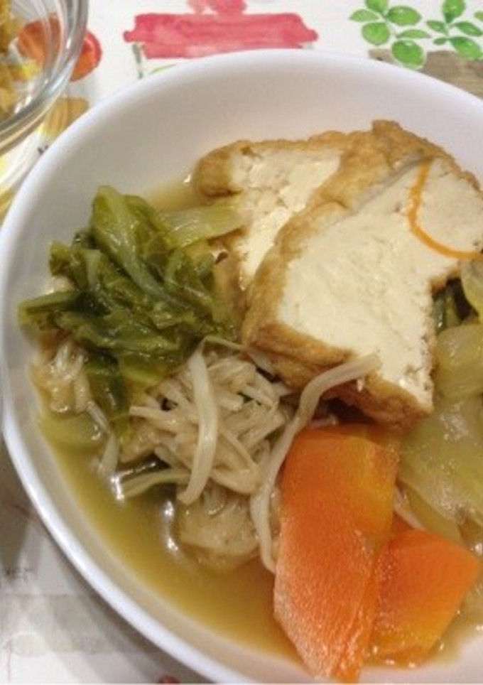 白菜と厚揚げの煮浸し-レシピのメイン写真