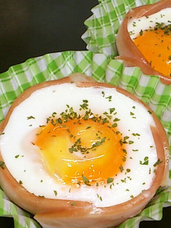 (σ・∀・)σ お弁当に「ハムエッグ」-レシピのメイン写真