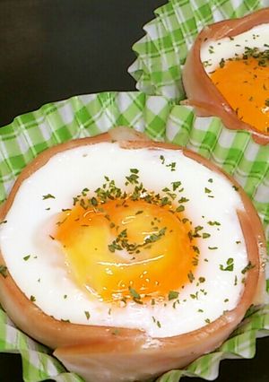 (σ・∀・)σ お弁当に「ハムエッグ」-レシピのメイン写真