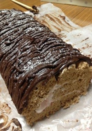 いちごクリームのココアロールケーキ-レシピのメイン写真