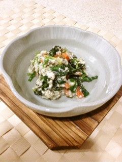 白和え〜栄養満点黒すり胡麻入り-レシピのメイン写真
