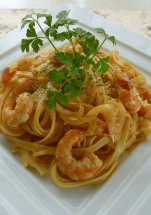 海老のトマトクリームパスタ♪-レシピのメイン写真