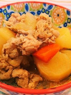 簡単*ほっこり味の田舎の肉じゃが♪-レシピのメイン写真