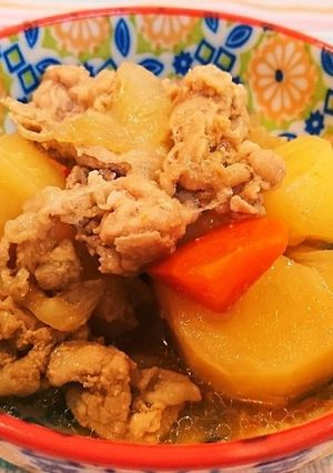 簡単*ほっこり味の田舎の肉じゃが♪-レシピのメイン写真