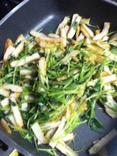 簡単‼三つ葉と長天の炒め物-レシピのメイン写真