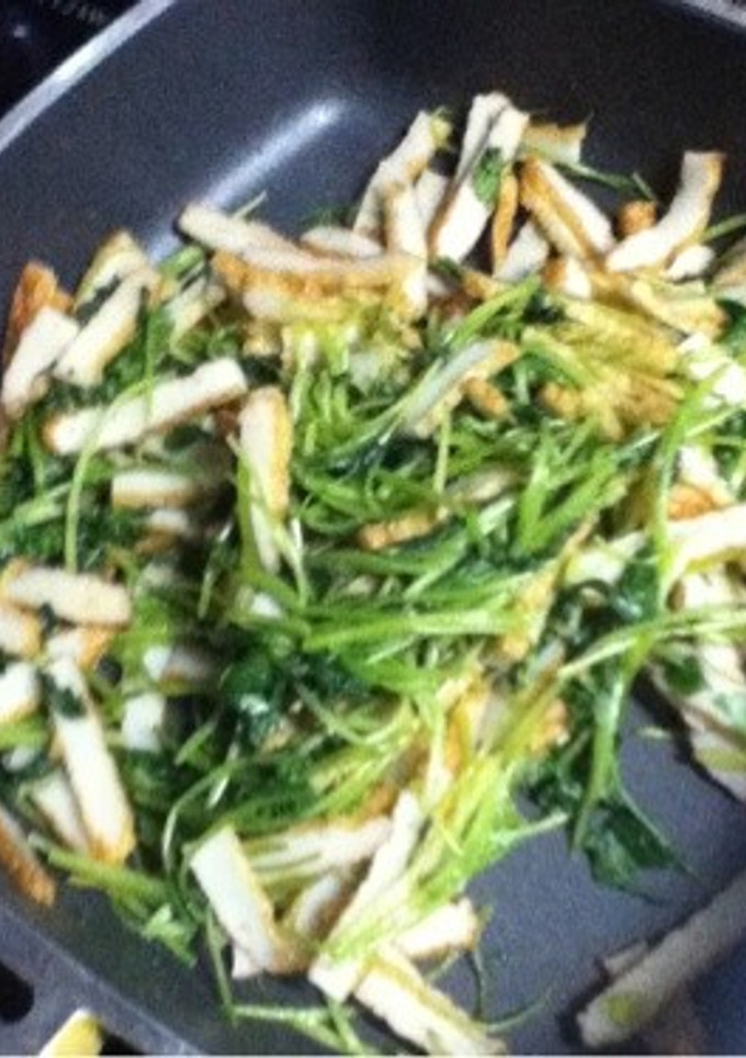 簡単‼三つ葉と長天の炒め物-レシピのメイン写真