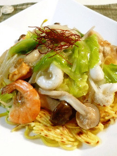 パリパリ餡かけ焼きそば♪-レシピのメイン写真