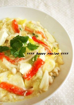 スピードレシピ★とろりんかに玉豆腐-レシピのメイン写真