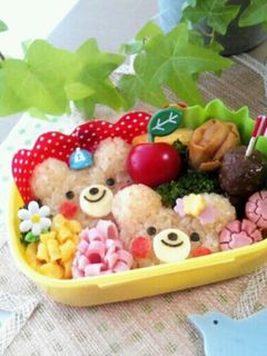 簡単!キャラ弁当☆可愛いクマちゃん♪-レシピのメイン写真