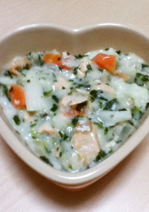 離乳食＊鮭とほうれん草のクリームパスタ-レシピのメイン写真