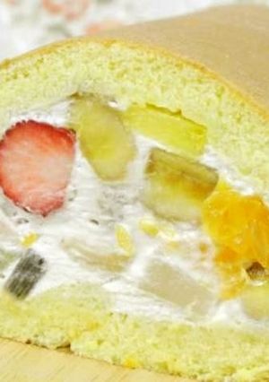 7種のフルーツのロールケーキ-レシピのメイン写真