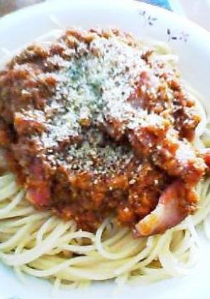 ヘルシーなボロネーゼパスタ-レシピのメイン写真