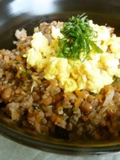 ランチに☆野菜納豆そぼろ丼-レシピのメイン写真