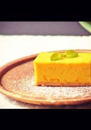 豆乳メープルかぼちゃチーズケーキ-レシピのメイン写真