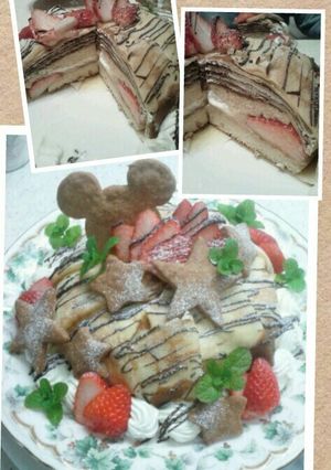 流行りのパンケーキ風？ミルクレープケーキ-レシピのメイン写真