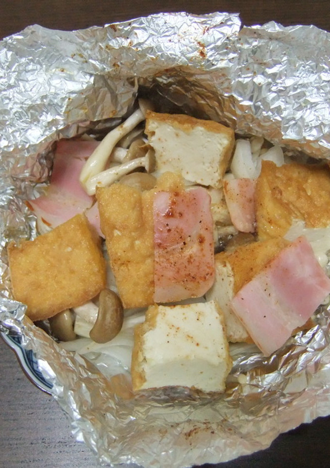 厚揚げときのこのホイル焼き-レシピのメイン写真