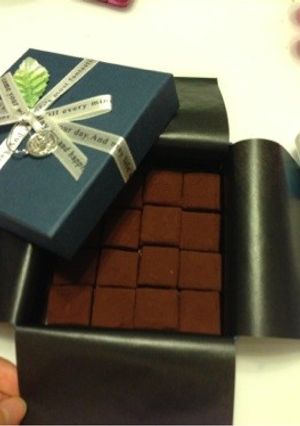 材料5つで!簡単☆濃厚生チョコ!-レシピのメイン写真