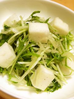 水菜とはんぺんのサラダ-レシピのメイン写真