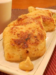 ほうれん草ツナチーズの油揚げ包み焼き-レシピのメイン写真