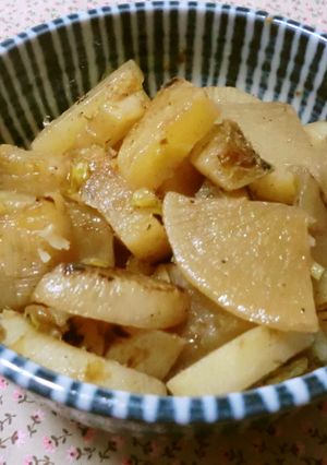 大根の梅おかか炒め☆作り置きに-レシピのメイン写真