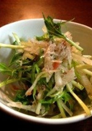 水菜と大根の梅ジャコサラダ-レシピのメイン写真