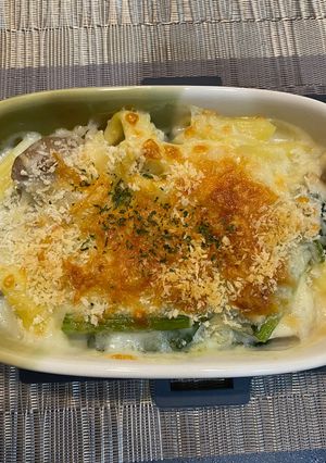 【ホットクック】ペンネ入りチキングラタン-レシピのメイン写真