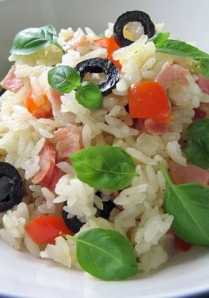 ハムとアンチョビーのイタリアンな炊き込みご飯-レシピのメイン写真