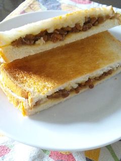 納豆チーズトースト-レシピのメイン写真
