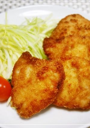 *鶏むね肉DE簡単柔らか～♪チキンカツ*-レシピのメイン写真